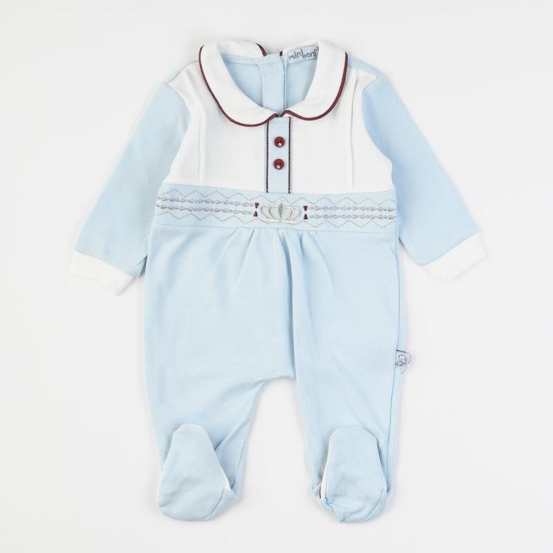 Baby overalls with long sleeves For a boy  Mini Born   -   My Style Babay  Blue