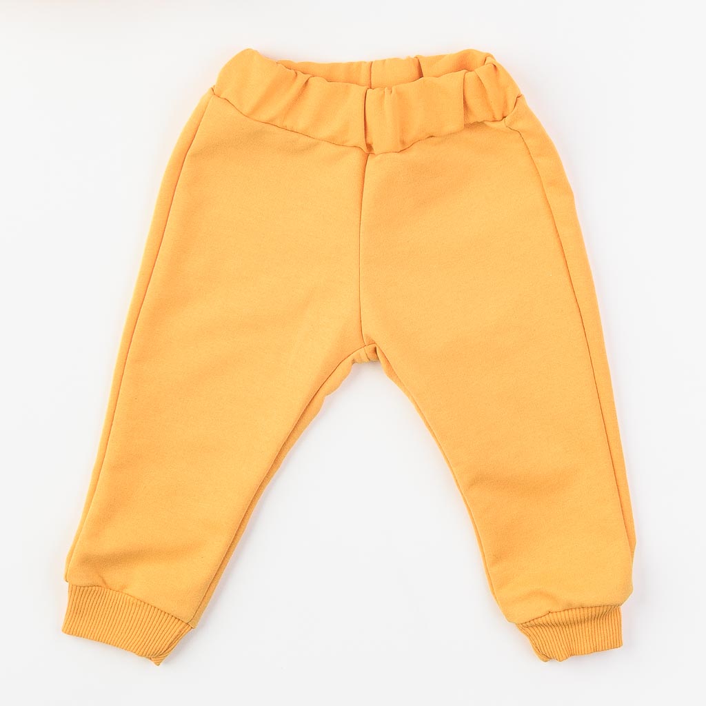 Бебешки спортен комплект за момче с елек Donino Yellow Tiger Жълт