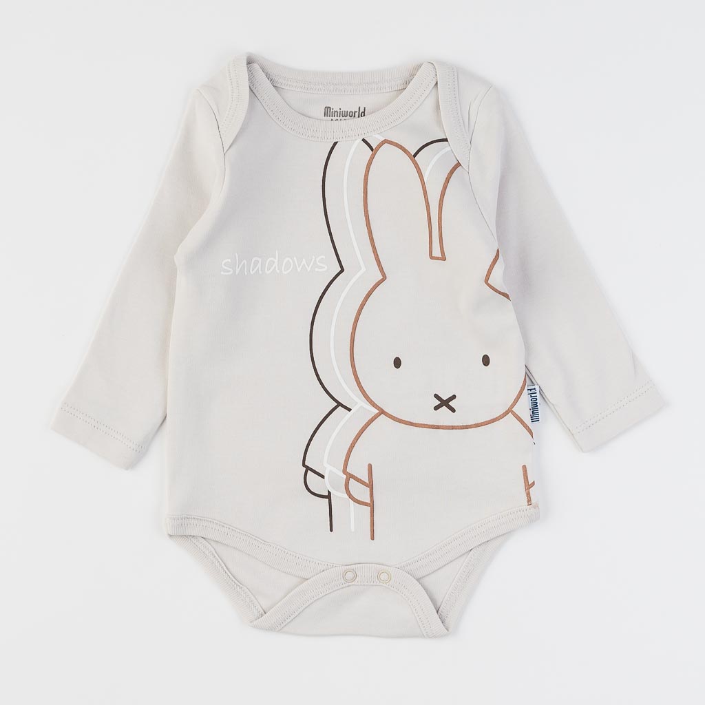 Βρεφικά σετ ρούχων Για Αγόρι Κορμακι παντελονακι με καπελο  Miniworld   Bunny  Καφε