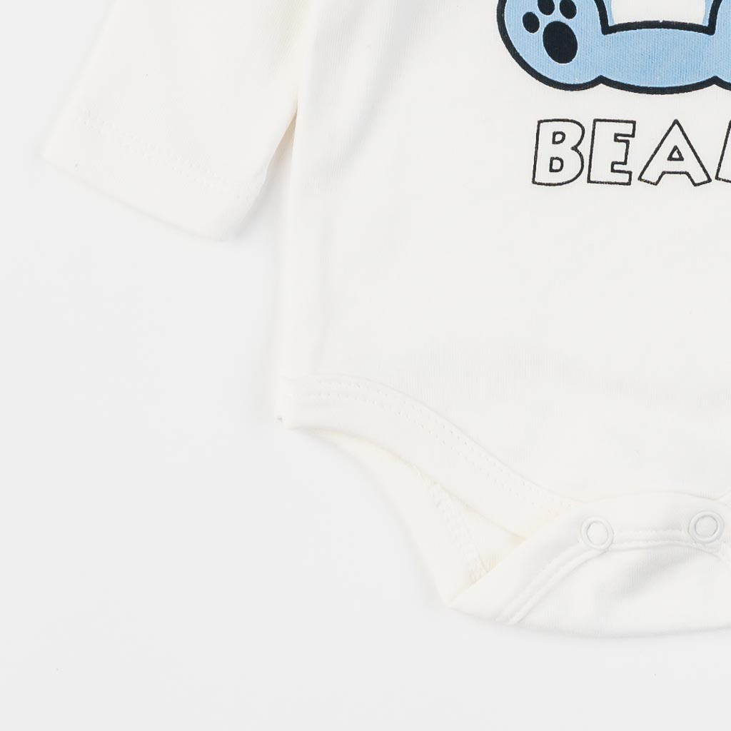 Бебешки комплект 3 части за момче Mini Pakel Just name it Bear Син