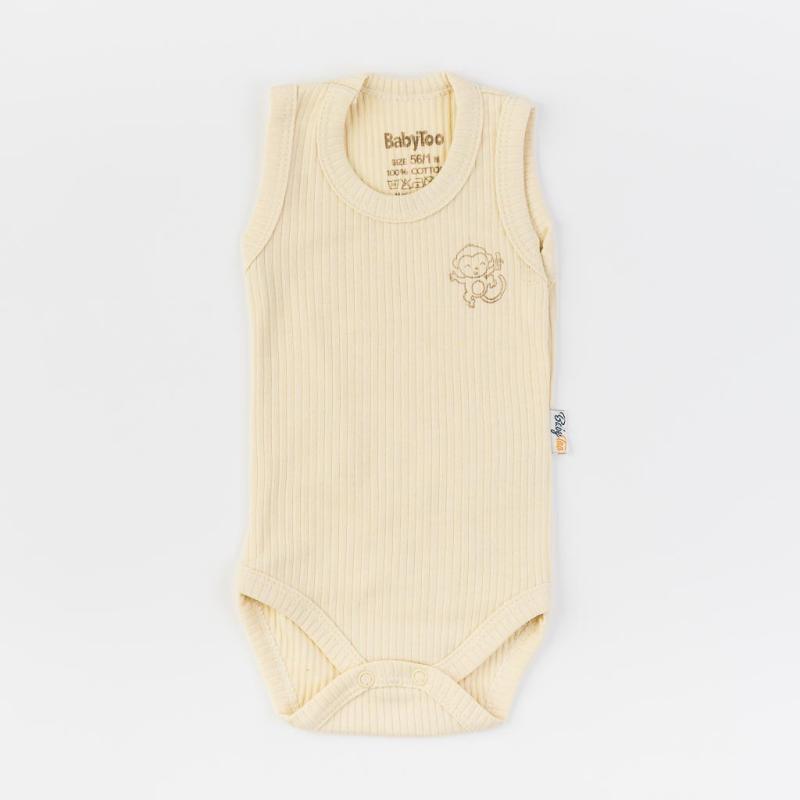 Baby bodysuit tank top  BabyToo  Beige