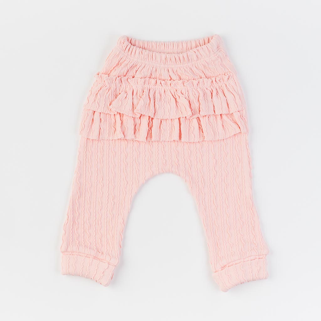 Бебешки комплект боди и панталонки за момиче Elci Baby Розов