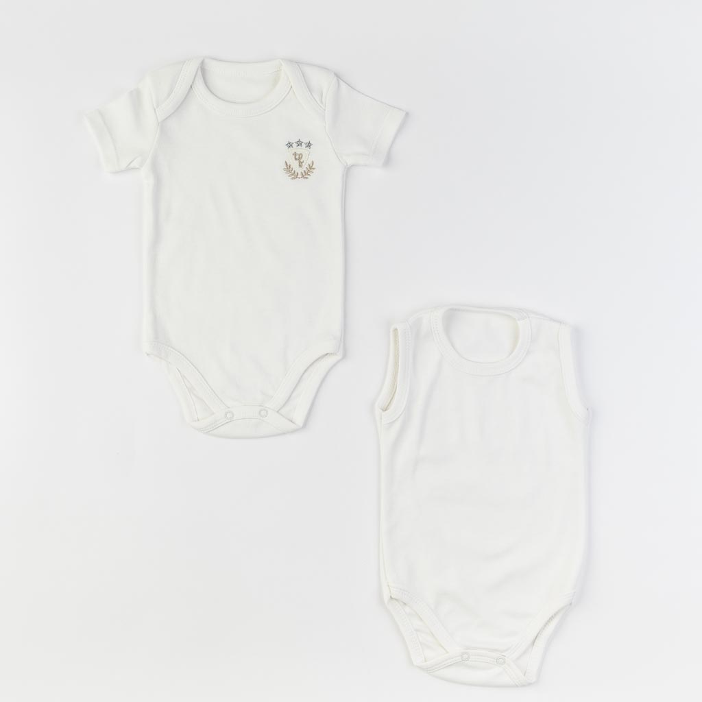 Βρεφικό σετ νεογέννητου με κουβερτουλα Για Αγόρι  Tafyy  10 τεμαχια Ασπρο
