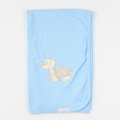 Παιδικη κουβερτα Για Αγόρι  Turtle Blue   90x90.   cm.  Μπλε