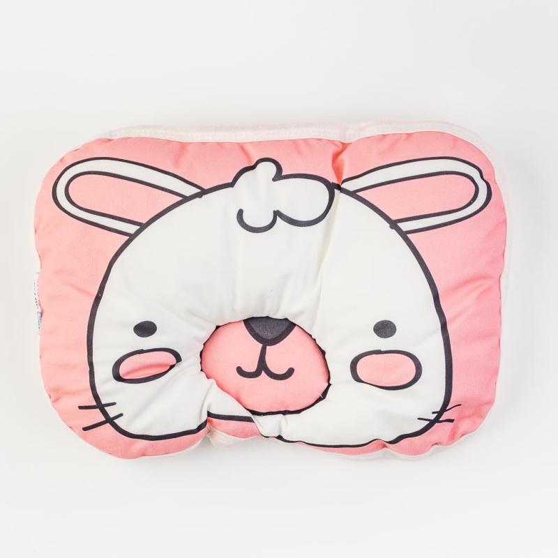 Бебешка  μαξιλαρι για καροτσι  Story Baby Bunny   35х25   см.  Ροζε