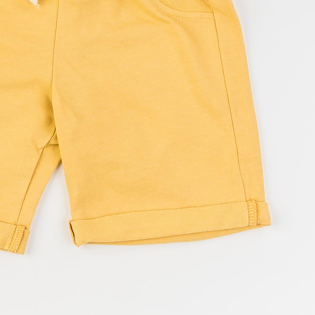 Παιδικό σετ Για Αγόρι κοντο μανικι και κοντο παντελονι  Miniworld Unlimited Potential  Κιτρινο