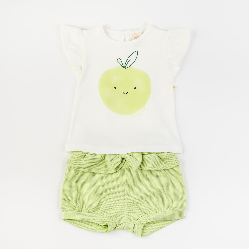 Βρεφικά σετ ρούχων Για Κορίτσι κοντο μανικι και κοντο παντελονι  Bupper   Im Natural  Πρασινο