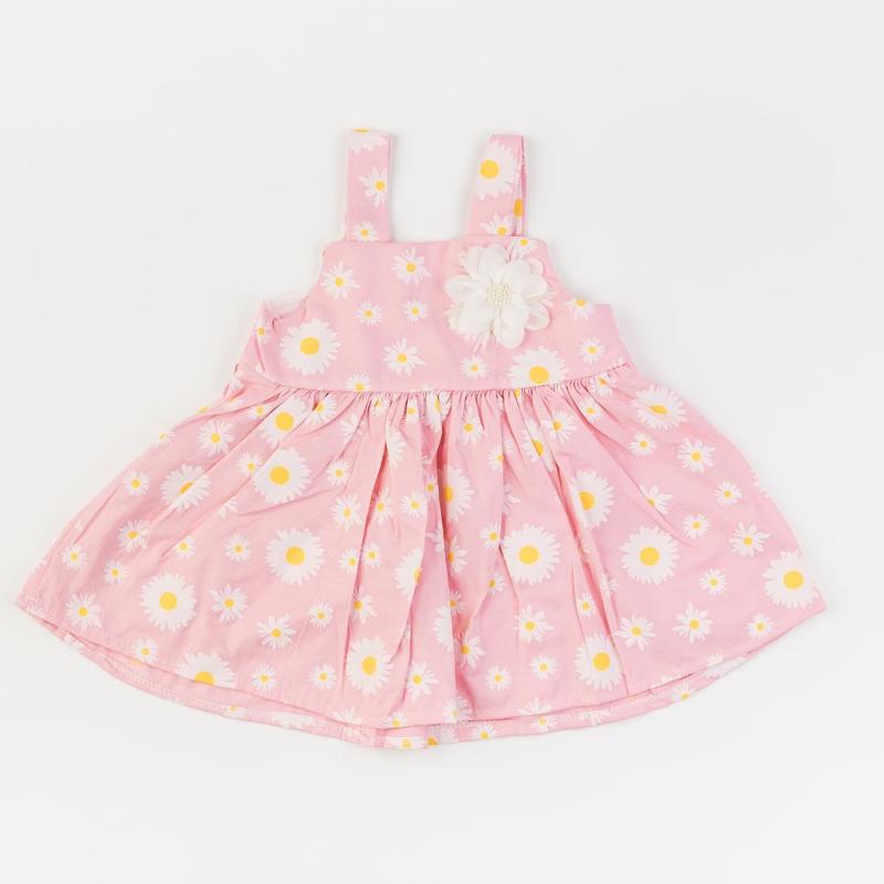 child dress with a ribbon  Piccola Daisy  Pink
