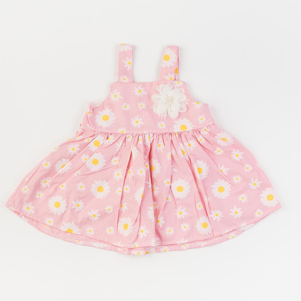 Παιδικο φορεμα με φιογκο  Piccola Daisy  Ροζε