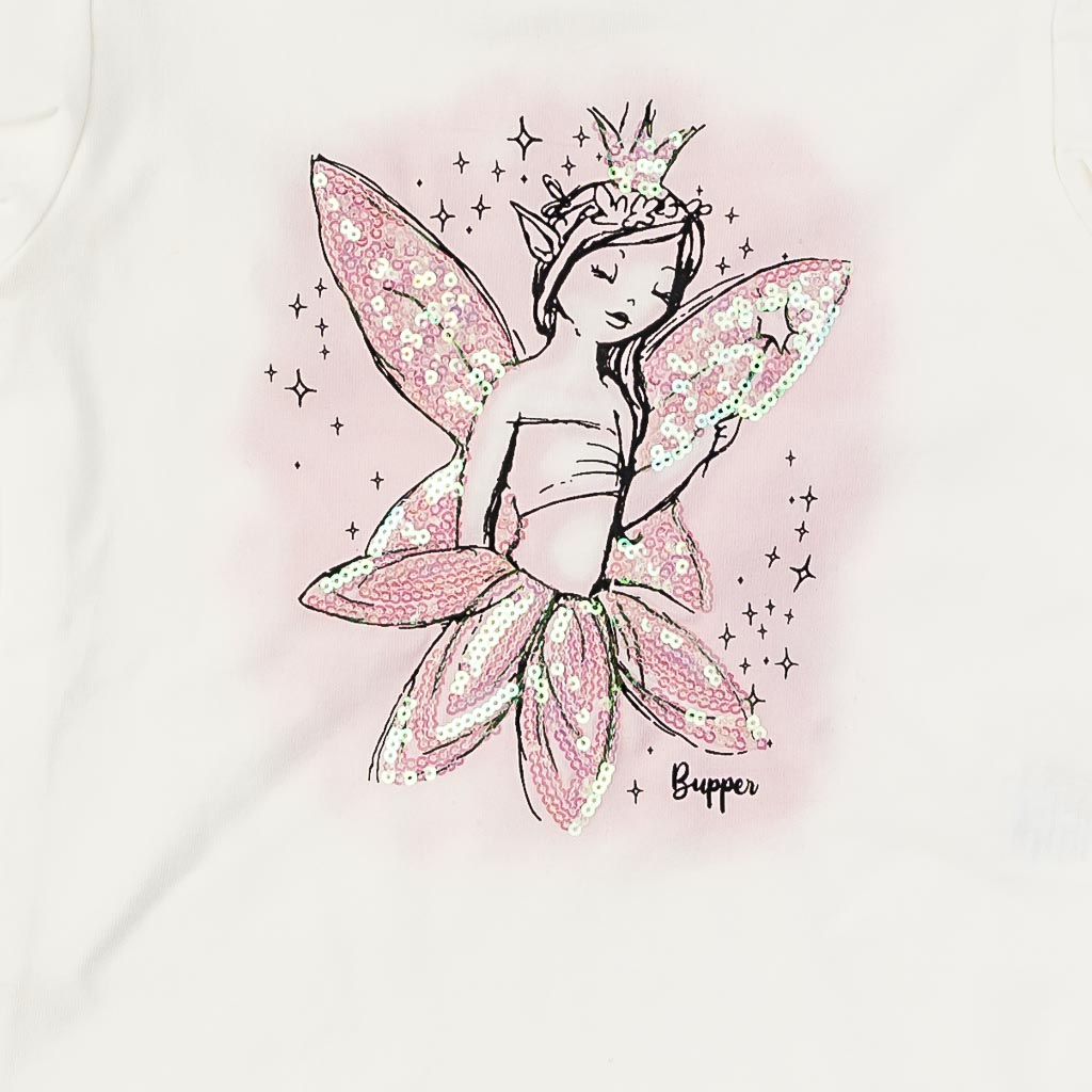 Детски комплект тениска и пола Bupper Lady Elf Розов