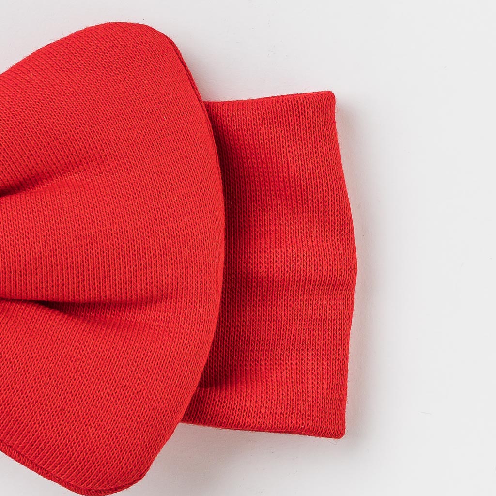 Бебешка лента за коса с панделка MRV accessories Classic Червена