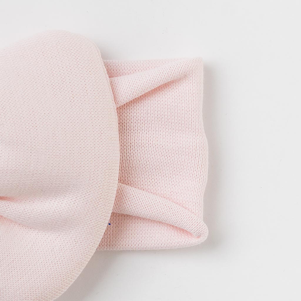 Βρεφικη κορδελα για τα μαλλια με φιογκο  MRV accessories   Classic  Ανοιχτο ροζ