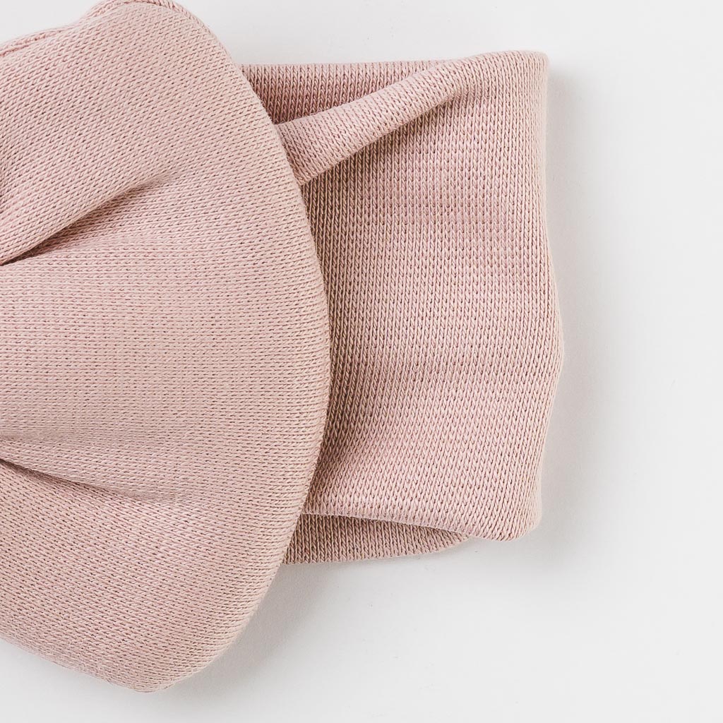 Βρεφικη κορδελα για τα μαλλια με φιογκο  MRV accessories   Classic  Σκουρο ροζ