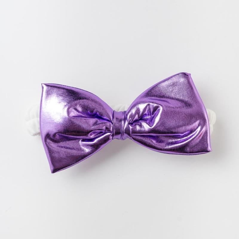 Baby hair band with a ribbon  MRV accessories   Hologram  Purple