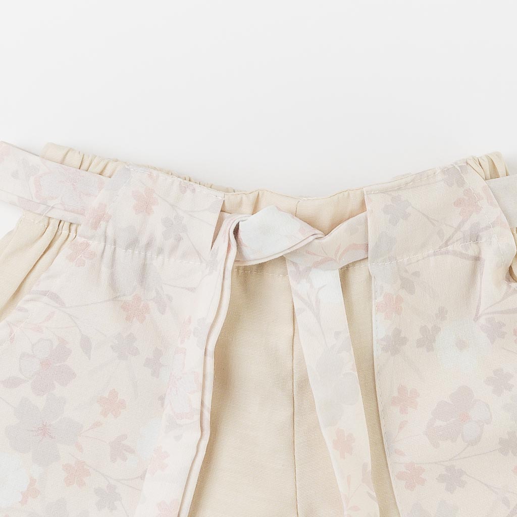Бебешки къси панталонки за момиче Lilax Бежови