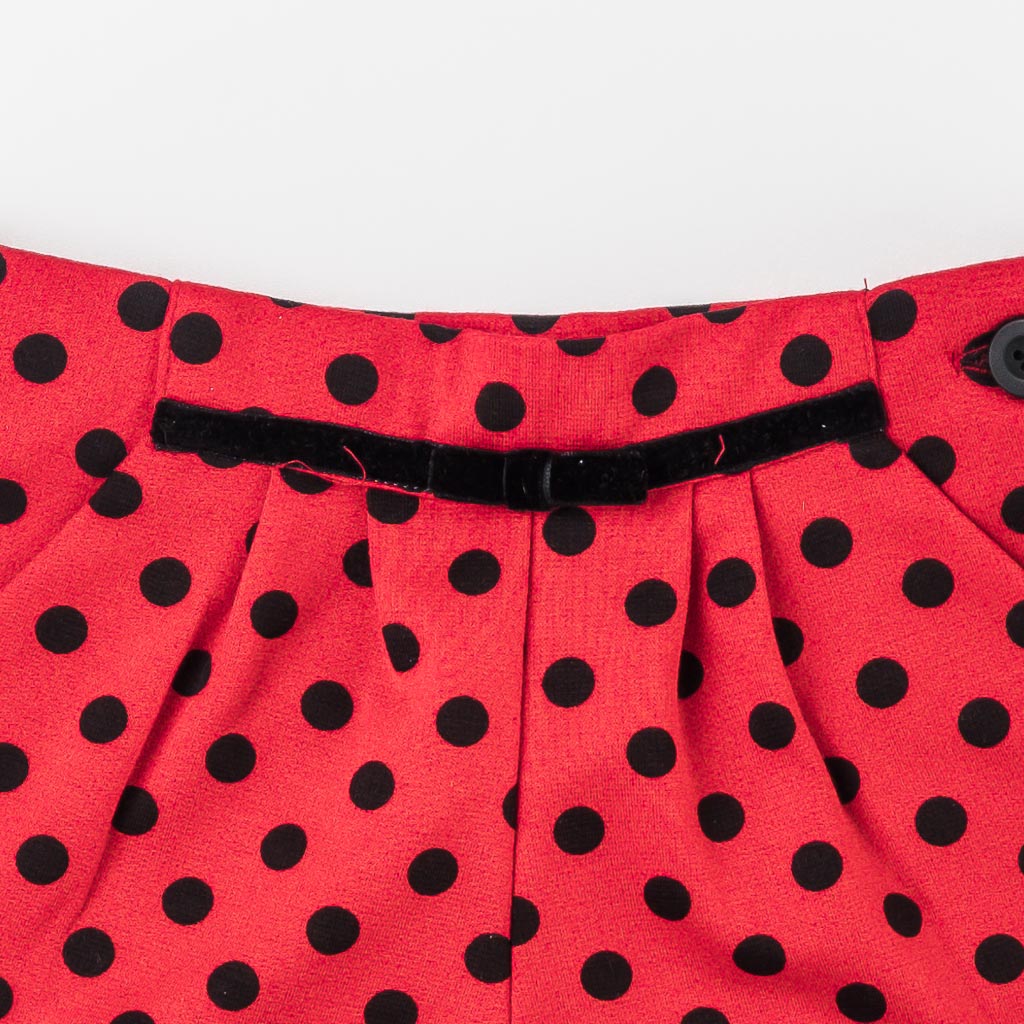 Бебешки къси панталонки за момиче Cikoby Червени