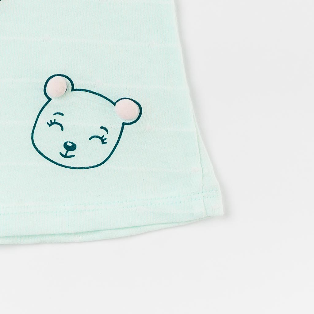 Детска тениска за момиче Bears Синя