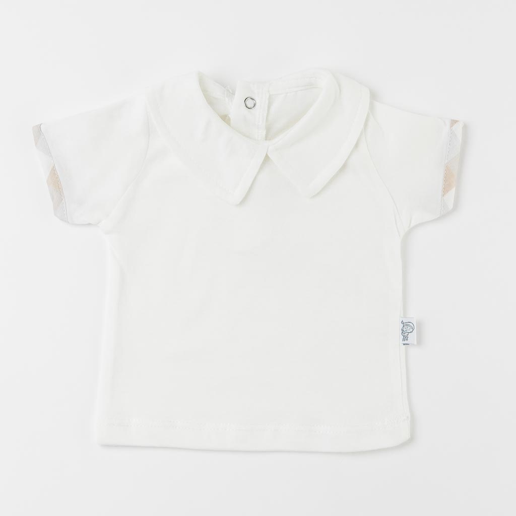 Βρεφικά σετ ρούχων Για Αγόρι Κοντομάνικη μπλούζα με Φόρμα  Jolly Joy Summer Time  Μπεζ