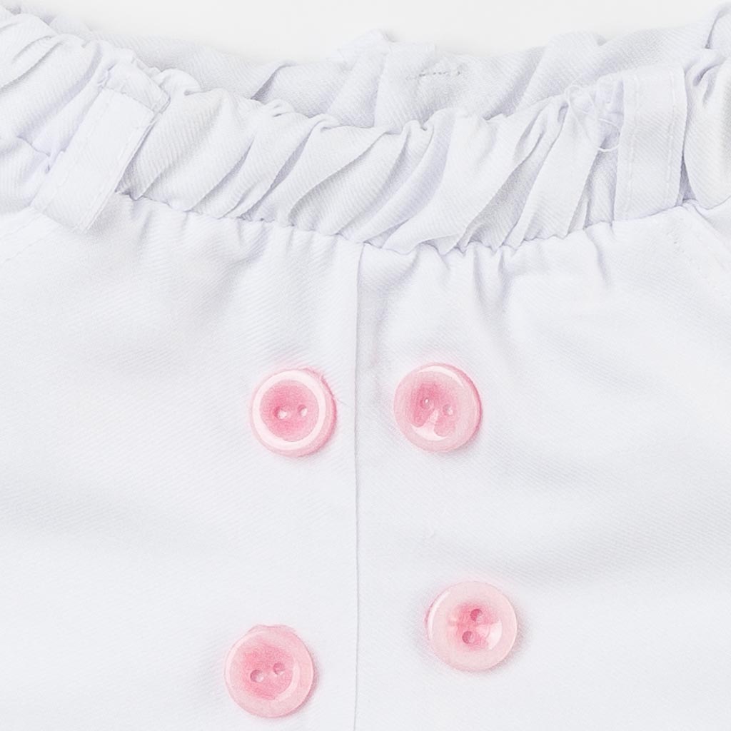 Βρεφικά σετ ρούχων Για Κορίτσι Πουκάμισο με κοντο παντελονι  Crown  Ροζ