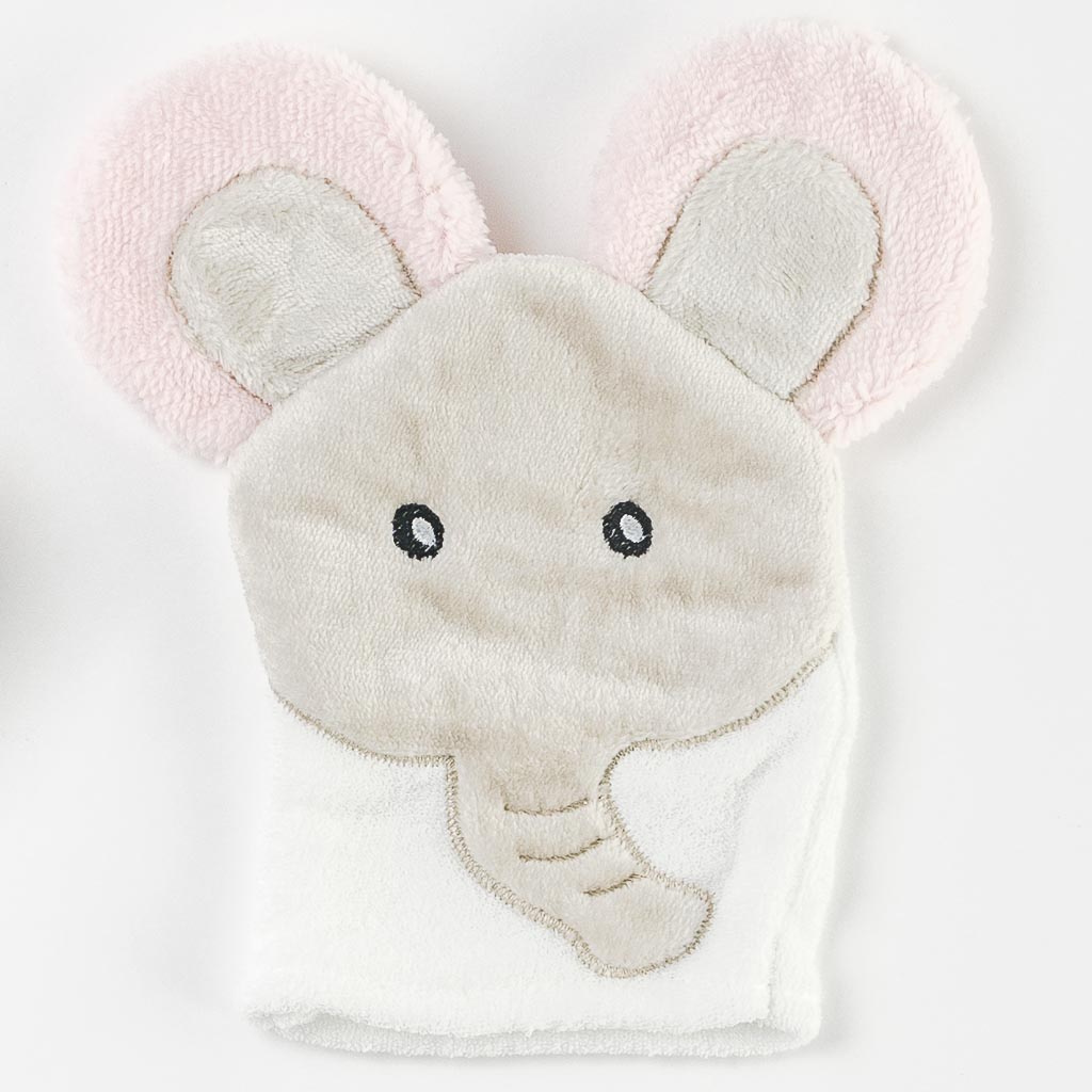 Βρεφικη πετσετα Για Κορίτσι  BabyLine Koala   90x80 cm.  Ροζ