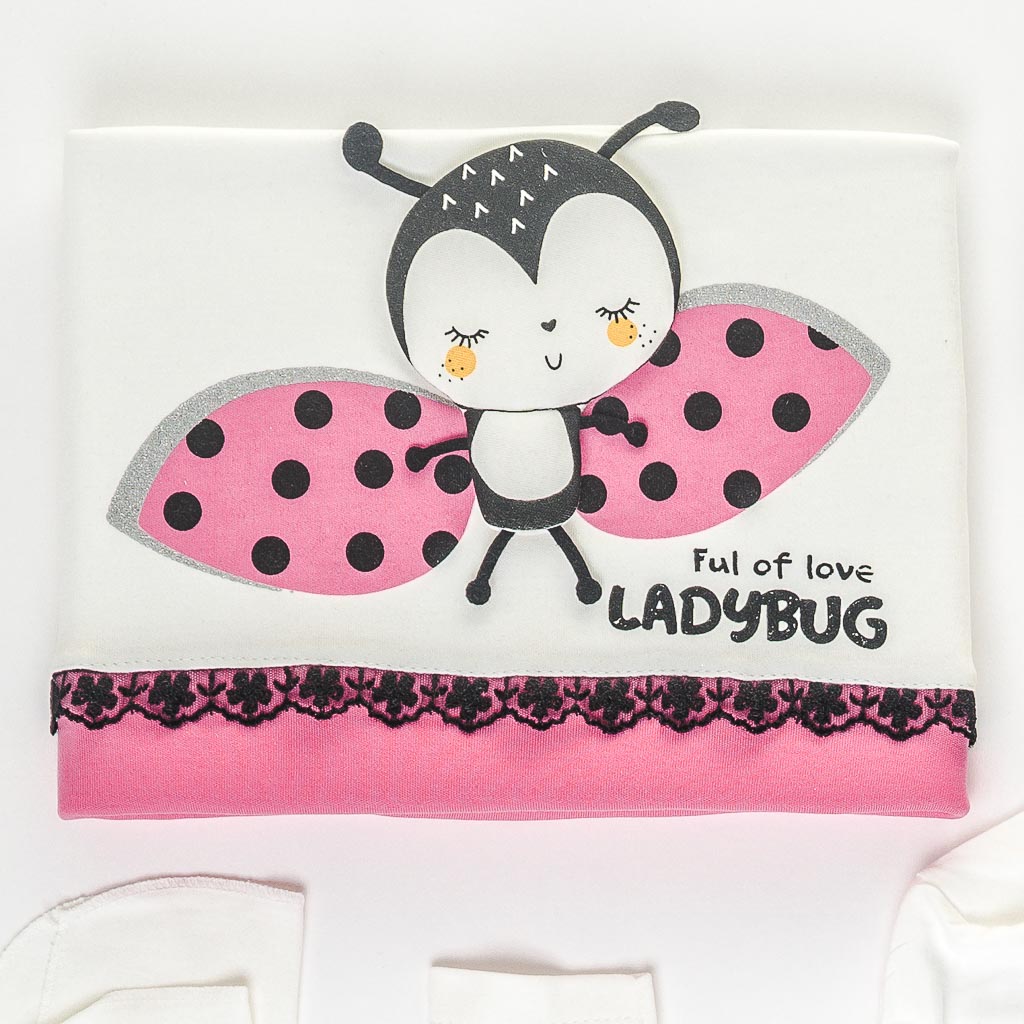 Комплект за изписване за момиче Tiasis LadyBug 10 части с пелена