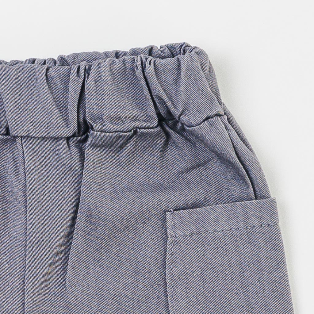 Βρεφικά σετ ρούχων Πουκάμισο με κοντο μανικι Κοντομάνικη μπλούζα με παντελονακι Για Αγόρι  JNF Collection   Тrue