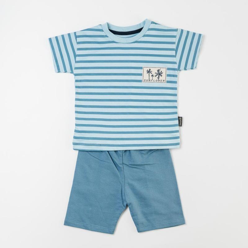 Detská súprava Pre chlapca tričko a šortky  Sunflower  Modrý