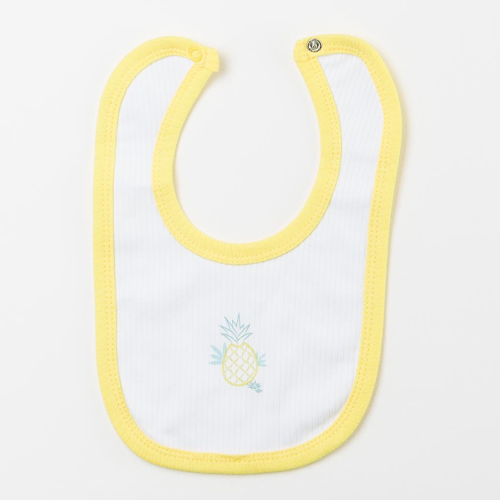 Комплект за новородено MiniBorn Pineapple 5 части Жълт