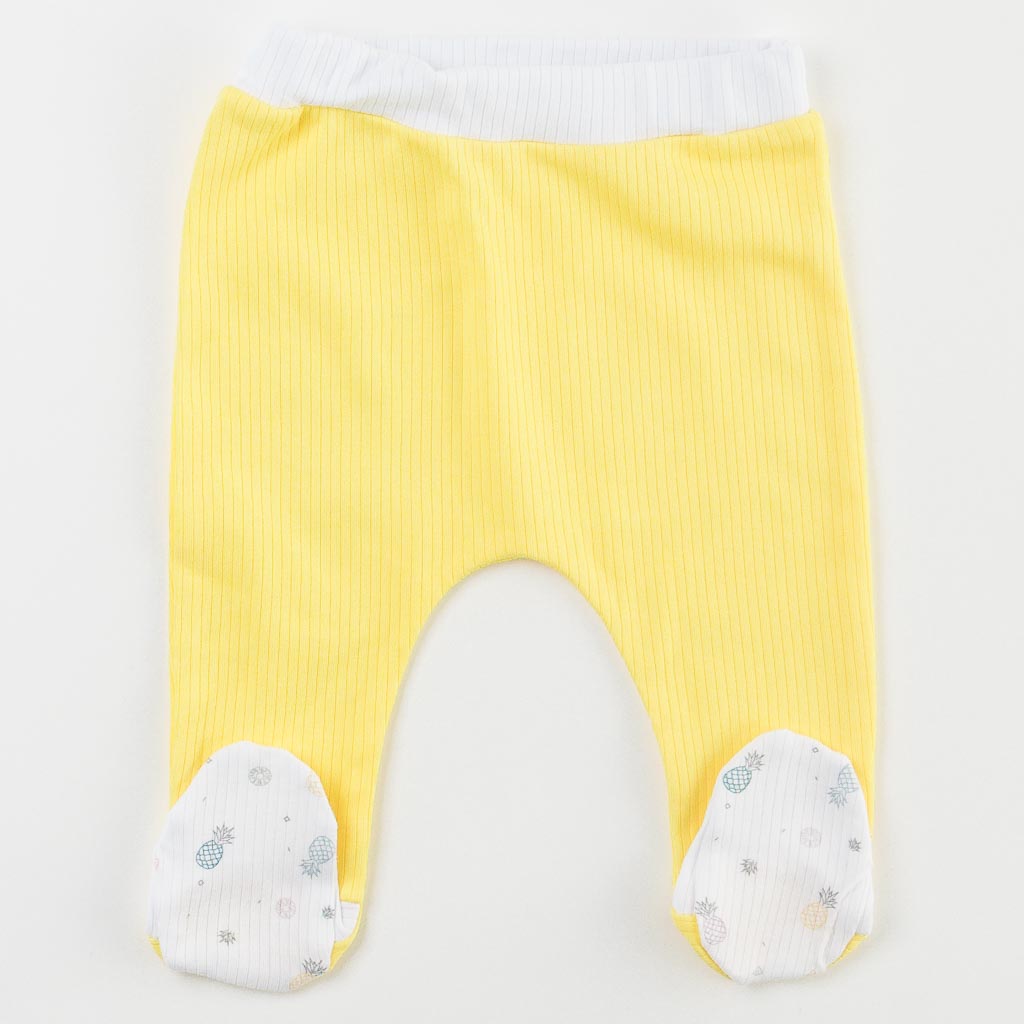 Комплект за новородено MiniBorn Pineapple 5 части Жълт