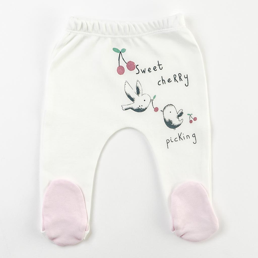 Βρεφικο Σετ για νεογεννητα Κορίτσι 5 τεμάχια  Mini Baby Cherry baby  Ροζ