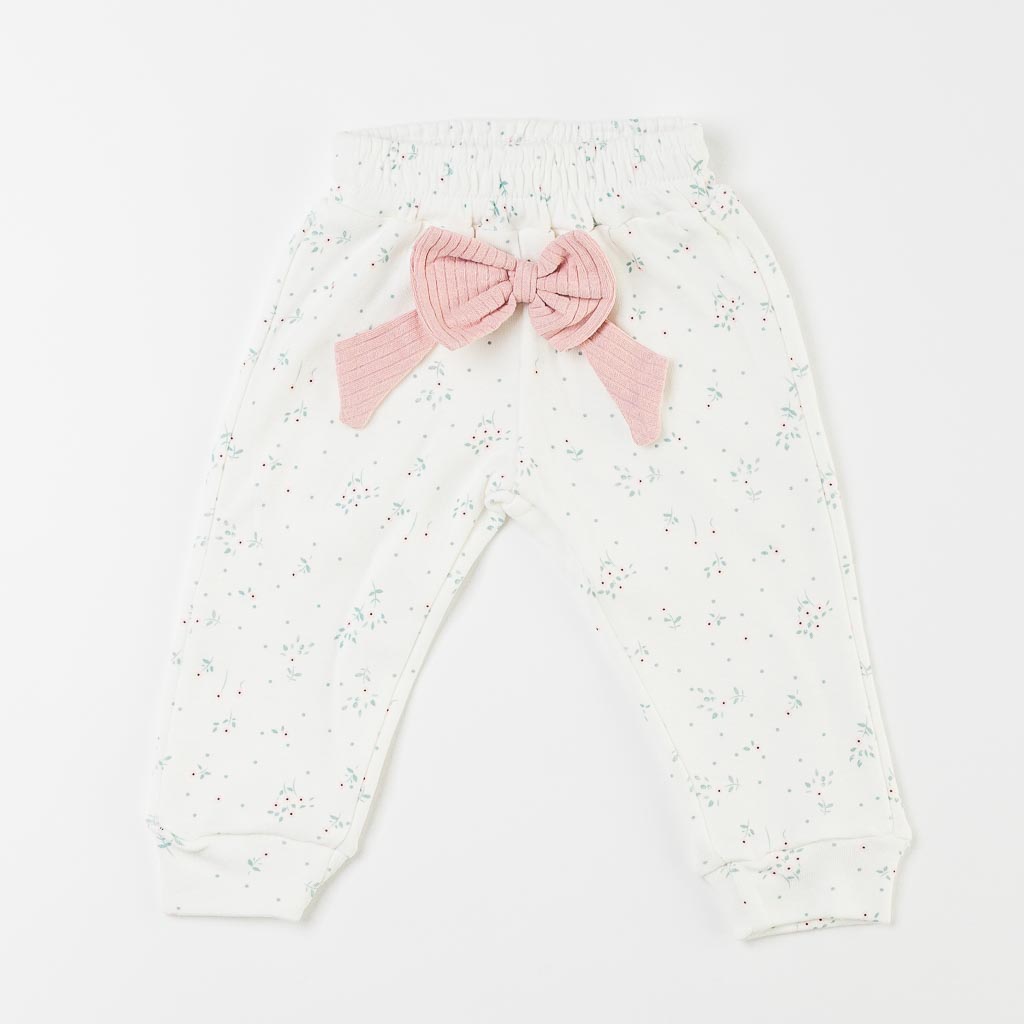 Бебешки комплект боди и панталонки за момиче Anna Babba Natural Baby Розов