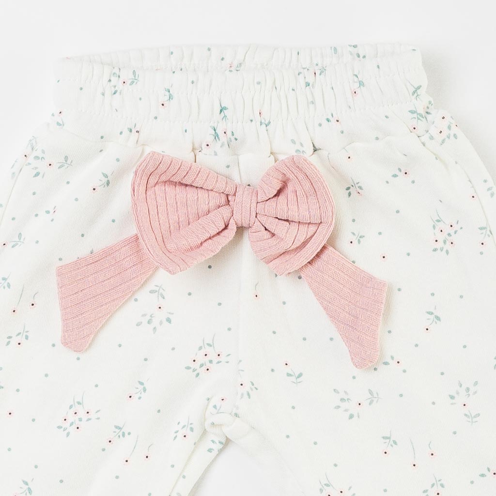 Бебешки комплект боди и панталонки за момиче Anna Babba Natural Baby Розов
