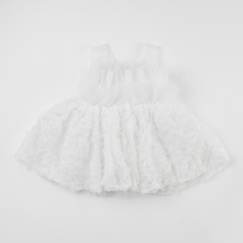 Childrens formal dress  Ayisig Gentle Flower  White