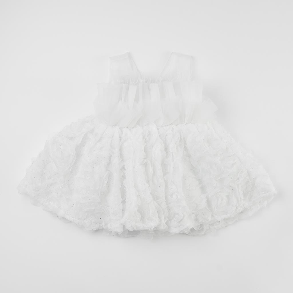 Παιδικο επισημο φορεμα  Ayisig Gentle Flower  ασπρα