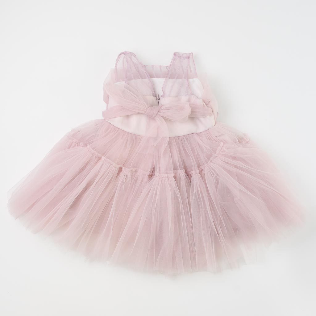 Детска официална рокля с тюл Ayisig Lilac Lady Лилава