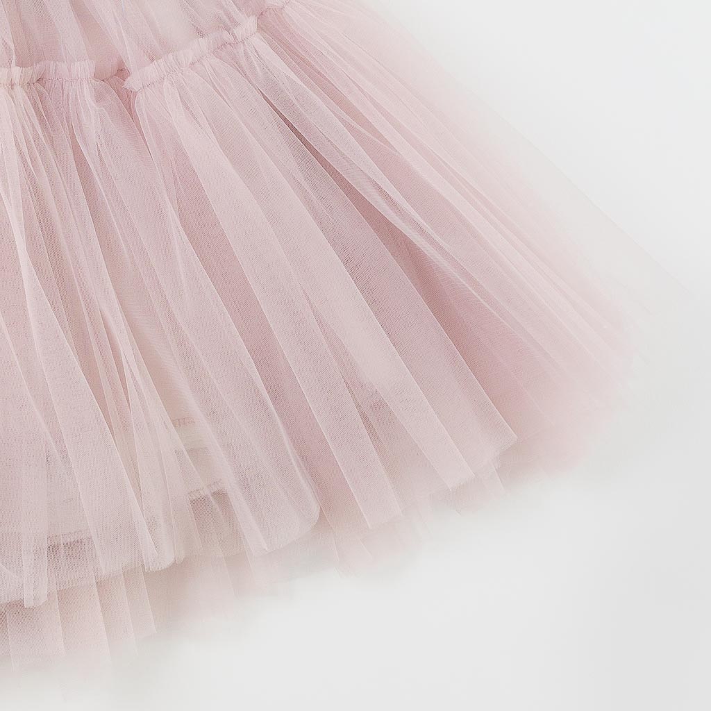 Παιδικο επισημο φορεμα με τουλι  Ayisig Lilac Lady  Μωβ