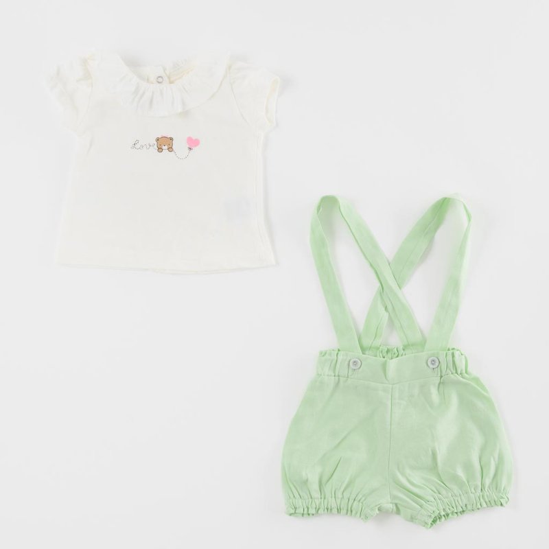 Baby set For a girl  Just Love You  Mint