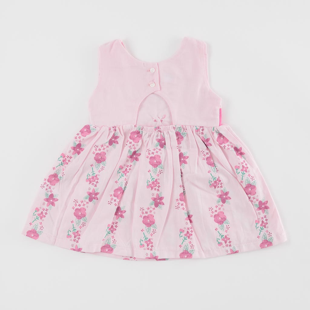 Бебешка рокля лятна Iggy Girl Flowers Розова