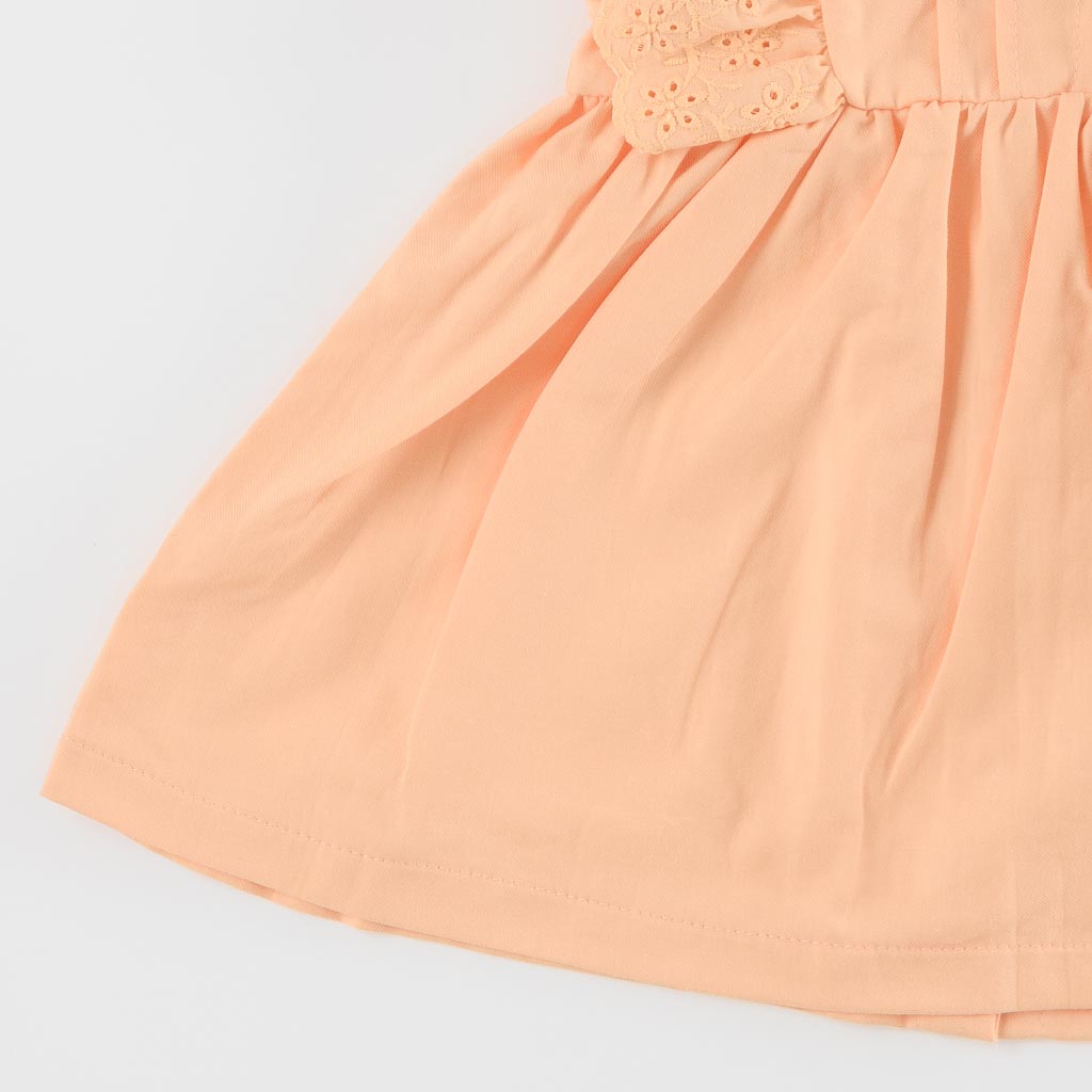 Βρεφικο φορεμα καλοκαιρινο  Iggy Girs   с голи рамене  Πορτοκαλη