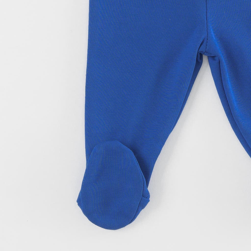 Βρεφικά σετ ρούχων Για Αγόρι Κορμακι παντελονακια με σαλιαρα  I Love Flight  Μπλε
