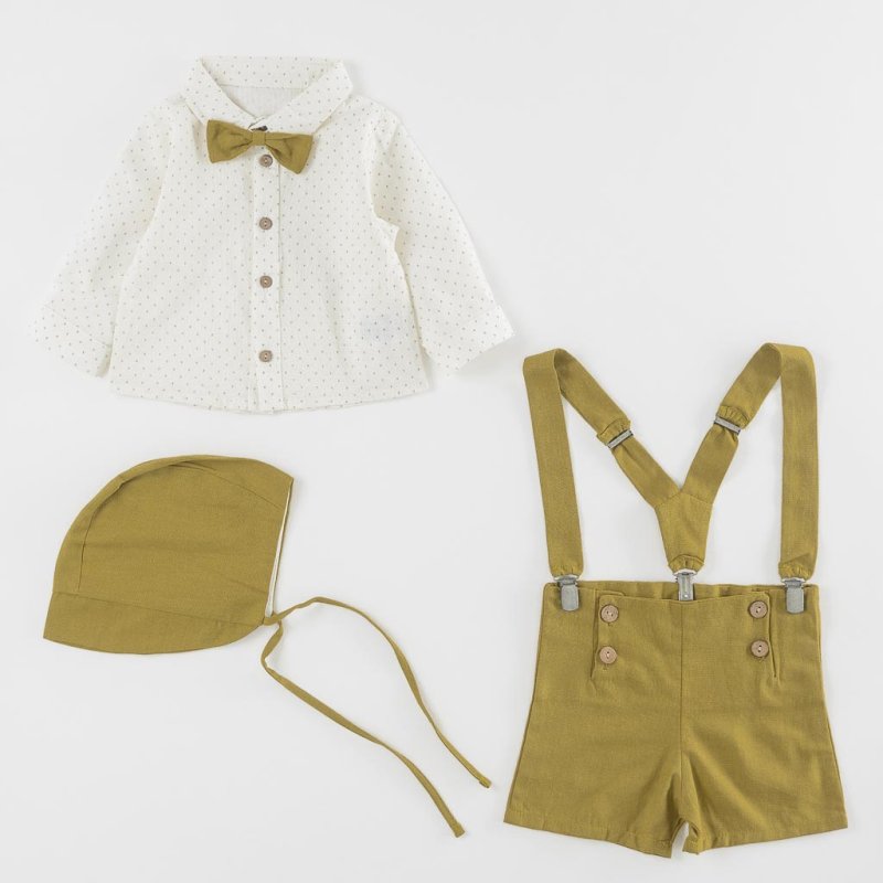 Baby suit summer For a boy  So Funny Day  Green