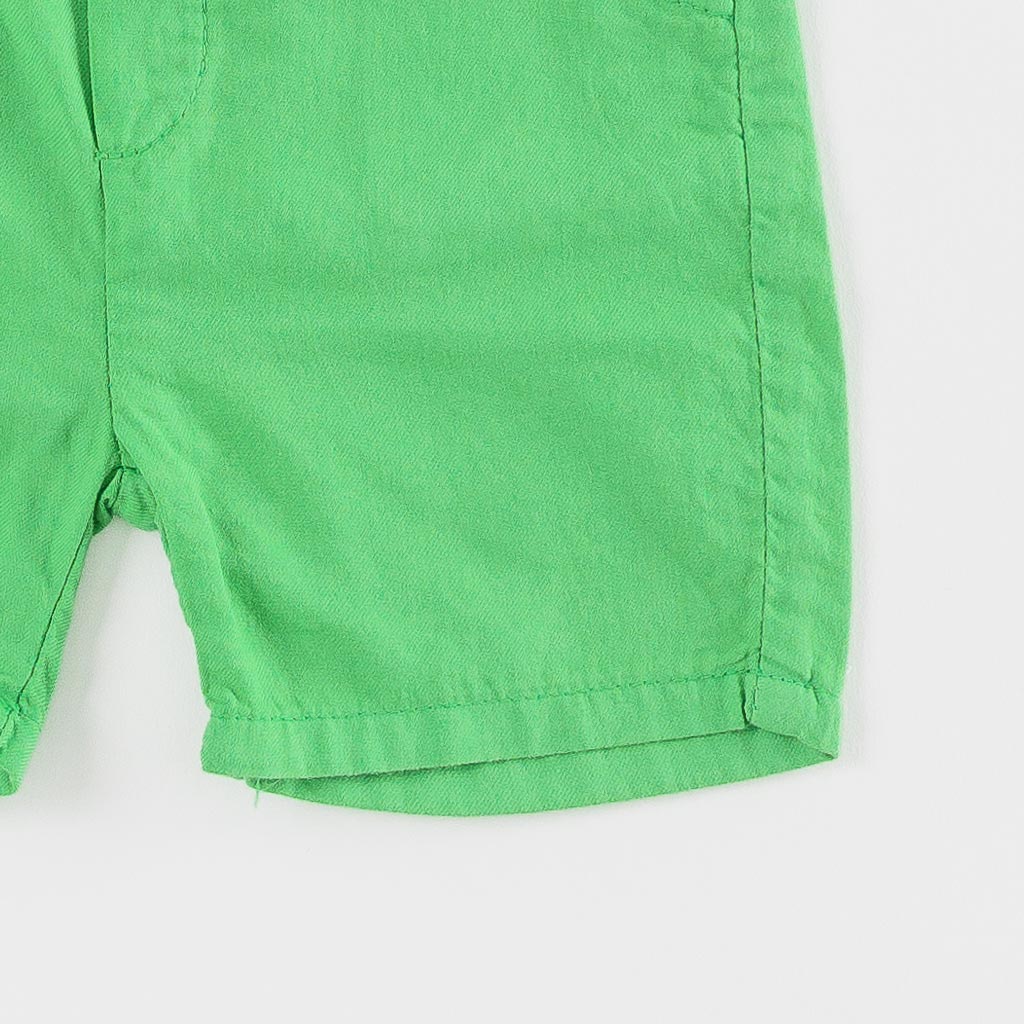 Βρεφικά σετ ρούχων Για Αγόρι Πουκάμισο Κοντομάνικη μπλούζα με κοντο παντελονι  Iggy Chill  Ροδακινι