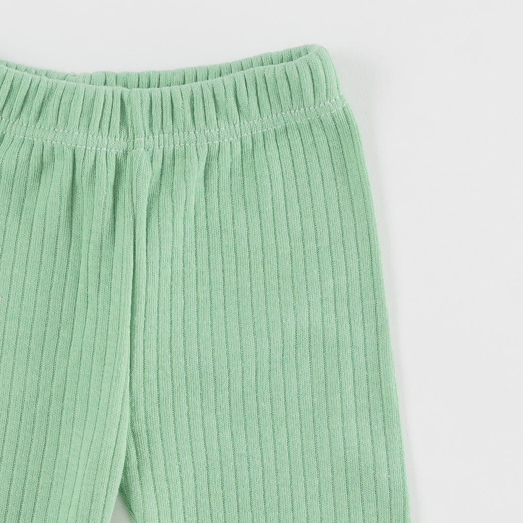 Бебешки комплект за момче блузка и панталонки Ladi This Day Зелен