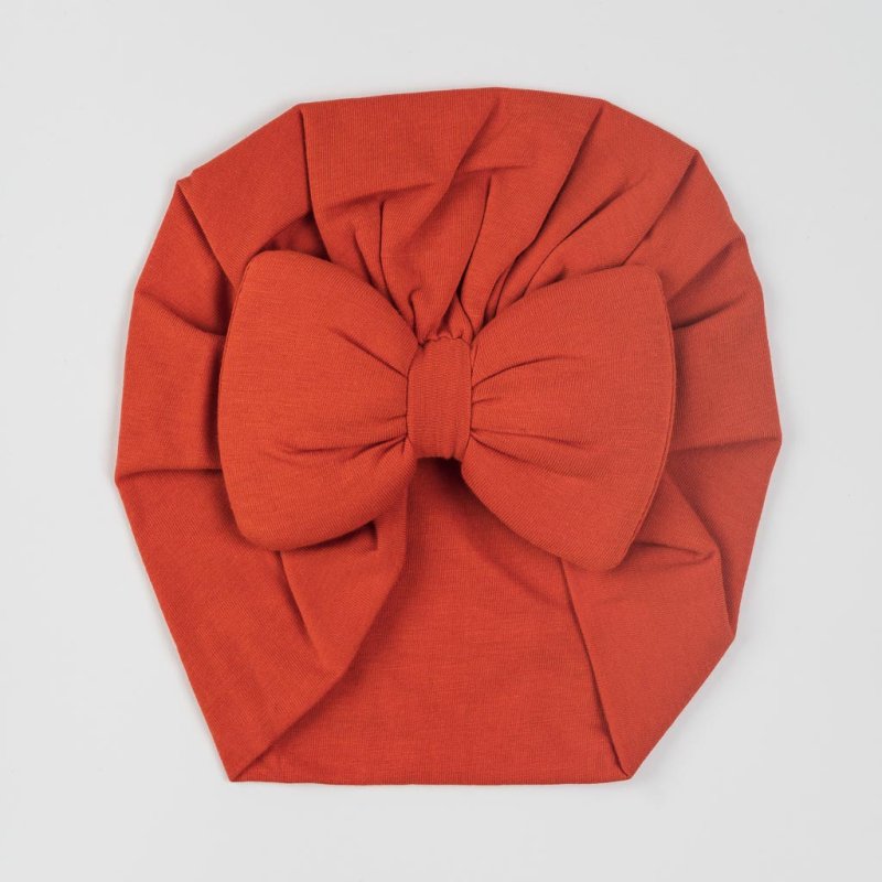 Baby hat Turban with a ribbon  MVR  Orange