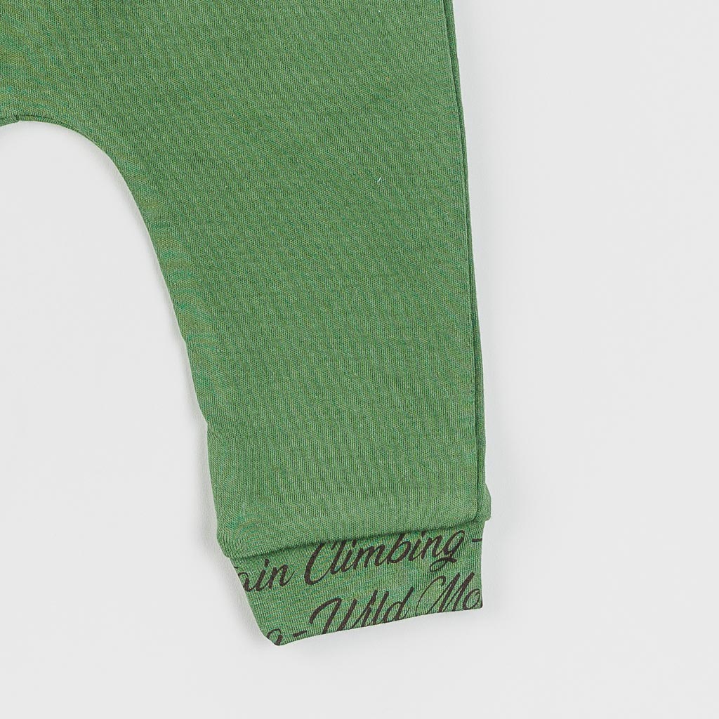 Βρεφικά σετ ρούχων 3 τεμαχια Για Αγόρι  Miniworld   Master  με καπελο Πρασινο