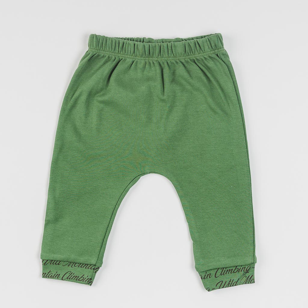 Βρεφικά σετ ρούχων 3 τεμαχια Για Αγόρι  Miniworld   Master  με καπελο Πρασινο