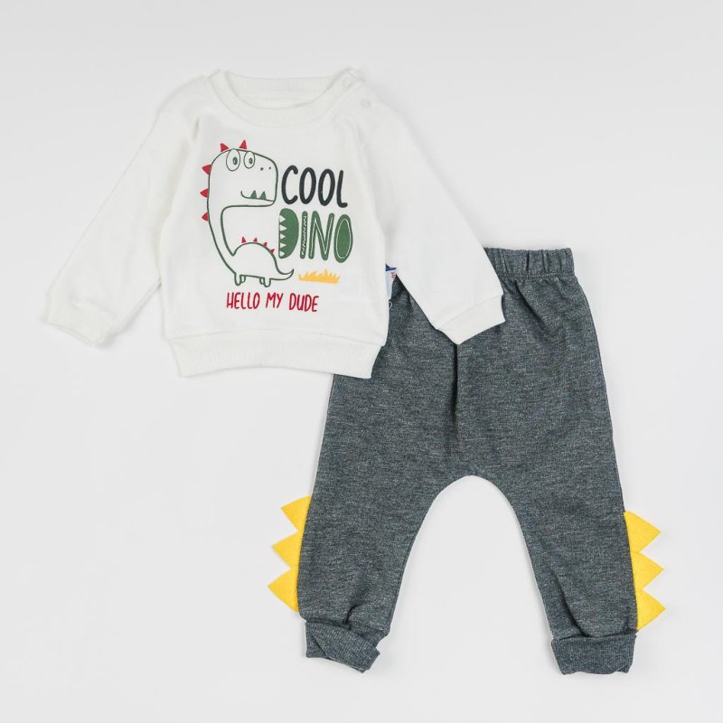Βρεφικά σετ ρούχων Για Αγόρι Μπλούζα και παντελονι  Cool Dino