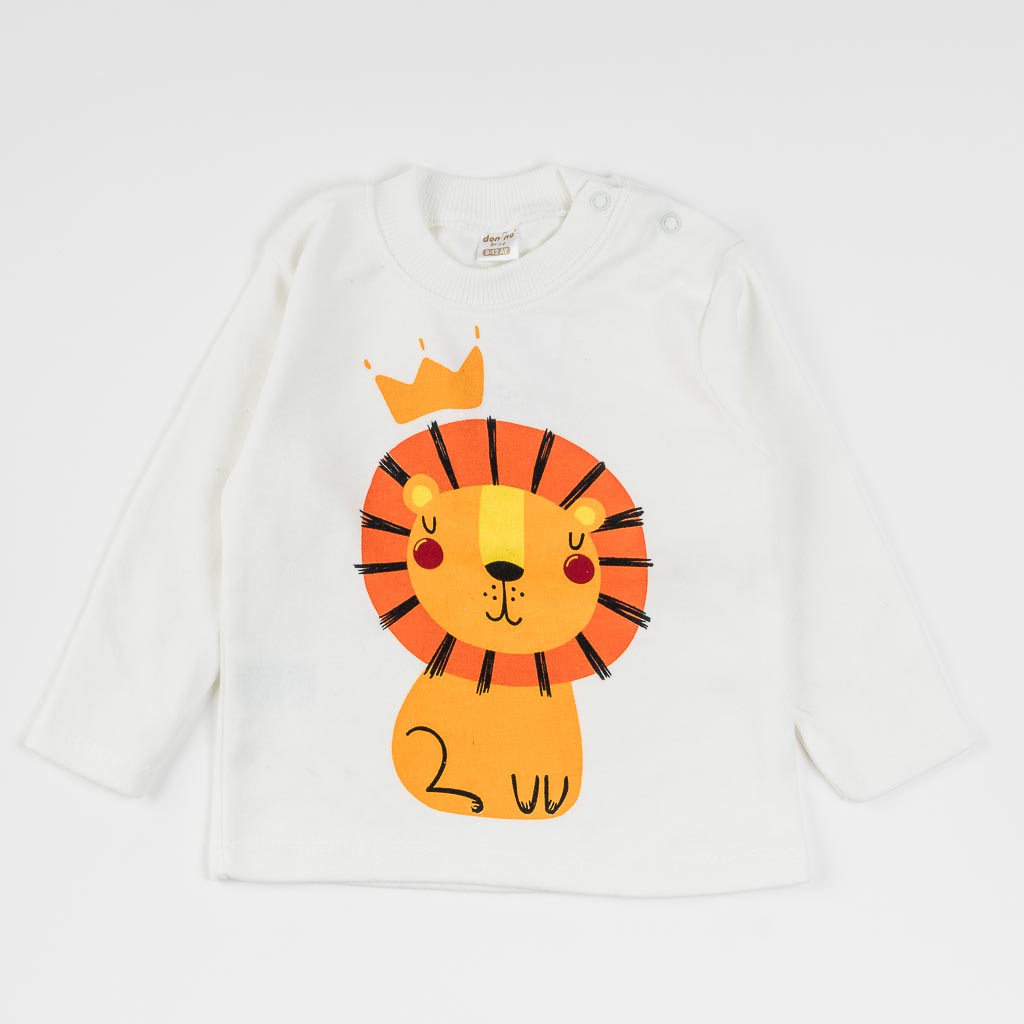 Βρεφικη μπλουζα  Lion  ασπρα