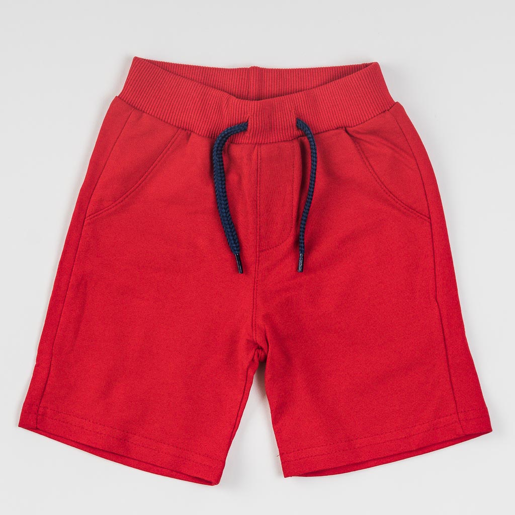 Къси панталонки за момче Mackays Red