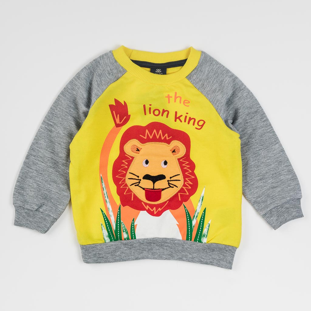Bluză bebe Pentru băiat  Lion  Galbenă